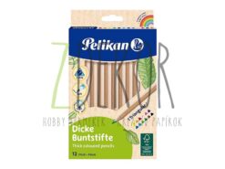 Színes ceruza készlet - Pelikan (Herlitz) háromszög vastag 12db-os