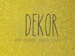 Dekorgumi csillámos 20x30cm öntapadós arany