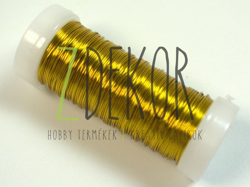 Drót - alumínium 0,37mm×30m arany