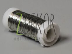 Drót - alumínium 0,37mm×30m natúr-ezüst