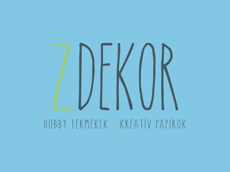 Dekorgumi színes 20x30cm 2mm égkék