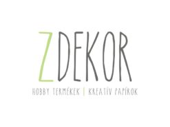 Dekorgumi színes 20x30cm 2mm fehér