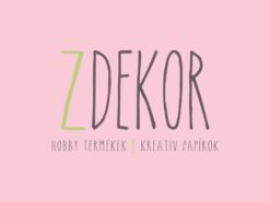 Dekorgumi színes 20x30cm 2mm világosrózsaszín