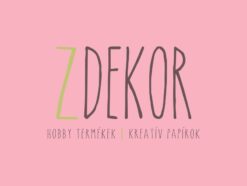 Dekorgumi színes 20x30cm 2mm pink