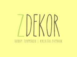 Dekorgumi színes 20x30cm 2mm világossárga